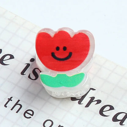 Sweet Cartoon Letter Fruit Plastic Resin Hair Clip 1 Piece