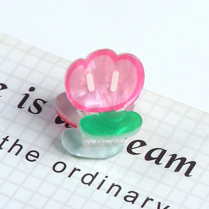 Sweet Cartoon Letter Fruit Plastic Resin Hair Clip 1 Piece