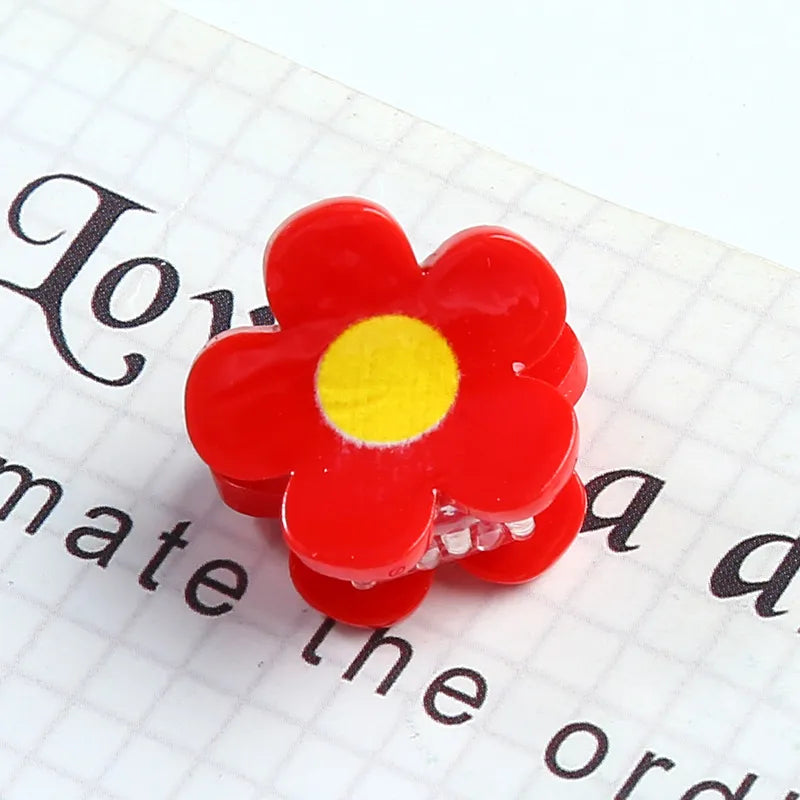 Sweet Cartoon Letter Fruit Plastic Resin Hair Clip 1 Piece