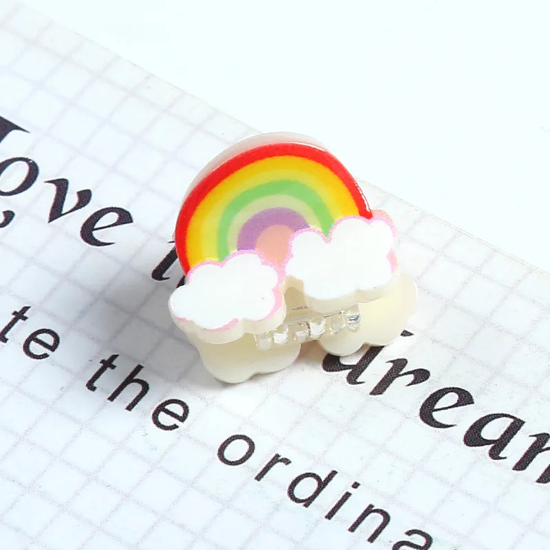 Sweet Cartoon Letter Fruit Plastic Resin Hair Clip 1 Piece