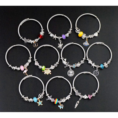 Sweet Cartoon Stainless Steel Alloy Wholesale Bangle