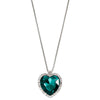 Sweet Commute Heart Shape Rhinestones Copper Alloy Wholesale Pendant Necklace