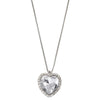 Sweet Commute Heart Shape Rhinestones Copper Alloy Wholesale Pendant Necklace