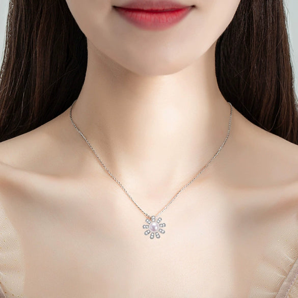 Sweet Daisy Natural Freshwater Pearl Ring Set