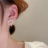 1 Pair Sweet Flower Enamel Inlay Alloy Drop Earrings Ear Studs