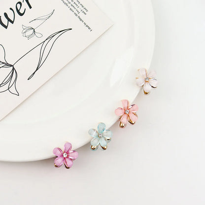 Sweet Flower Alloy Hair Claws 1 Piece