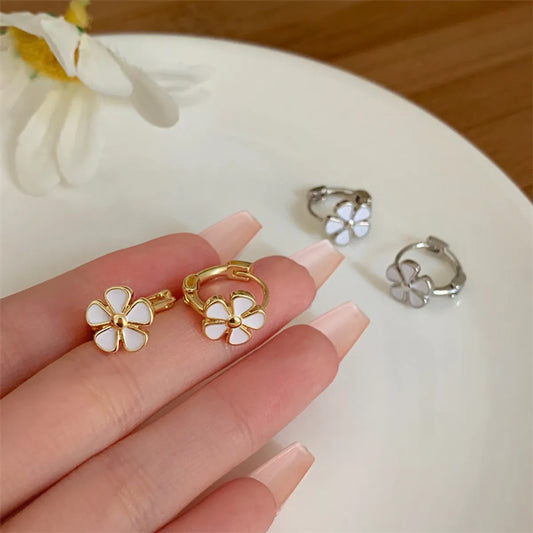 Sweet Flower Alloy Plating Women's Earrings