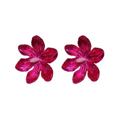 Sweet Flower Alloy Stoving Varnish Women's Ear Studs