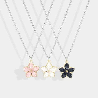 Sweet Flower Alloy Women'S Pendant Necklace