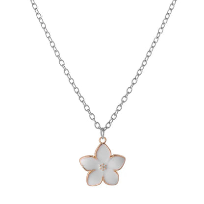 Sweet Flower Alloy Women'S Pendant Necklace