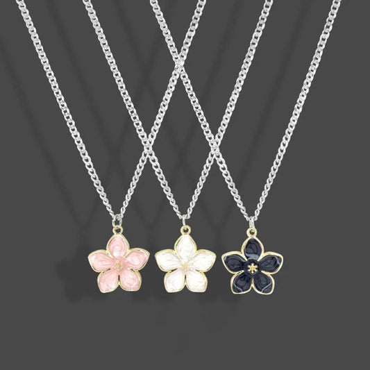 Sweet Flower Alloy Women'S Pendant Necklace