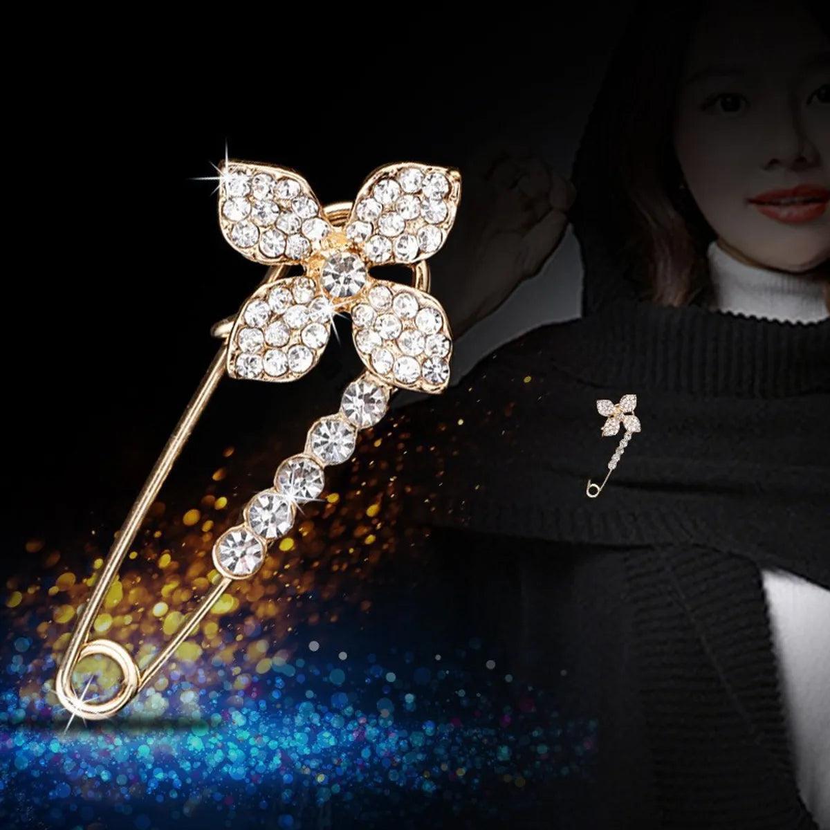 Sweet Flower Bow Knot Alloy Plating Women'S Brooches