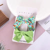 Sweet Flower Bow Knot Cloth Printing Hair Clip 2 Pieces