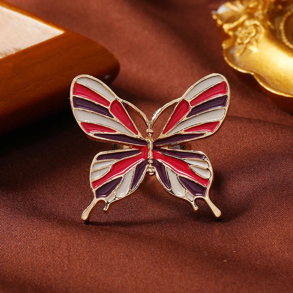 Sweet Flower Butterfly Alloy Unisex Open Rings