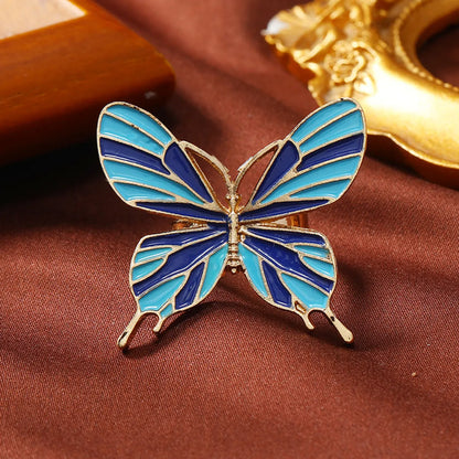 Sweet Flower Butterfly Alloy Unisex Open Rings