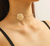 Sweet Flower Cloth Women'S Choker