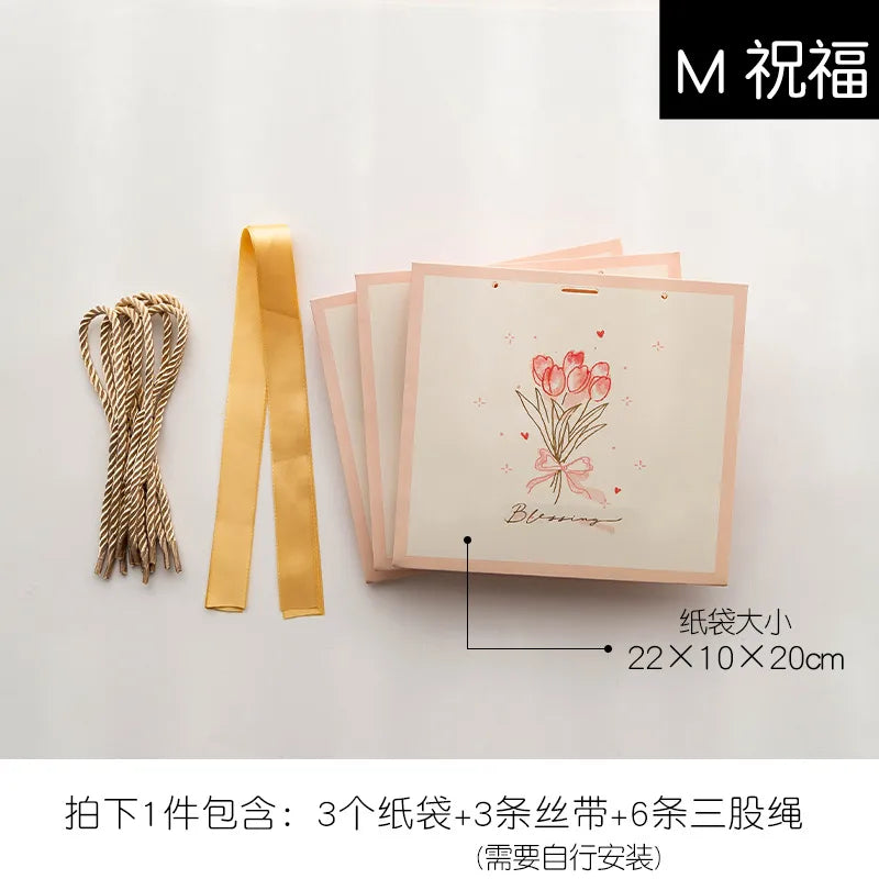 Sweet Flower Paper Festival Gift Bags