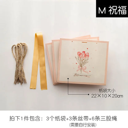 Sweet Flower Paper Festival Gift Bags