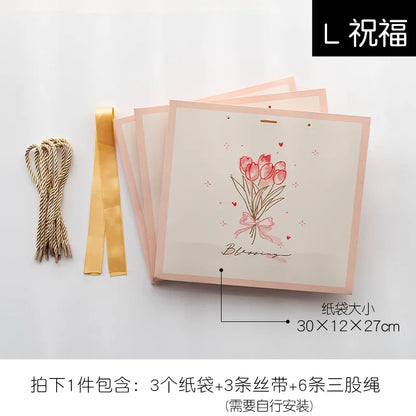 Sweet Flower Paper Festival Gift Bags