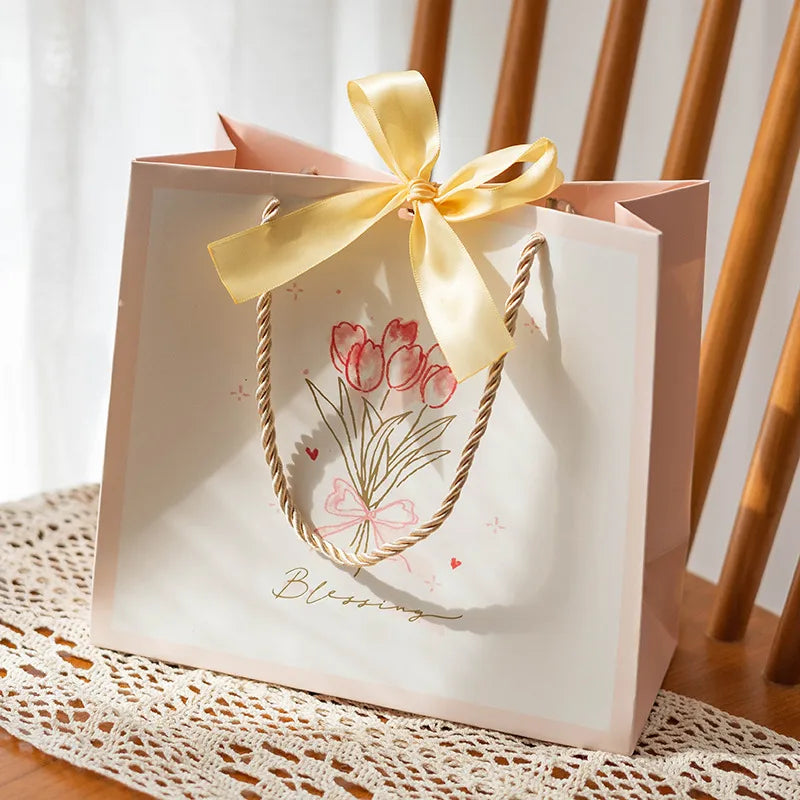 Sweet Flower Paper Festival Gift Bags