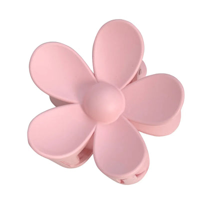 Sweet Flower Plastic Resin Hair Claws 1 Piece