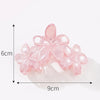 Women'S Sweet Flower Plastic Stoving Varnish Hair Claws