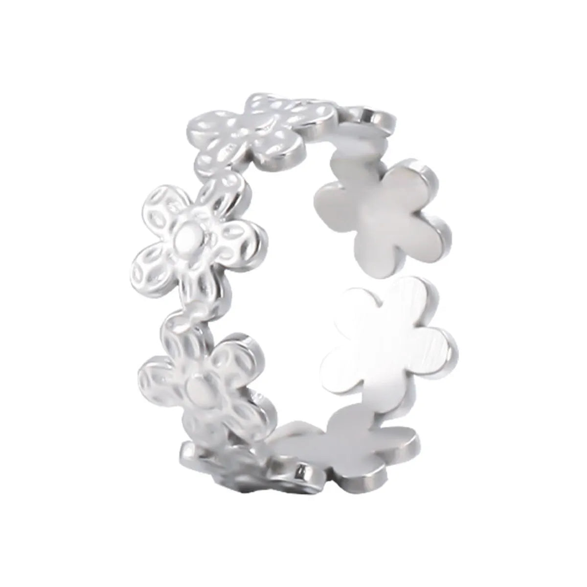 Sweet Flower Stainless Steel Rings 1 Piece