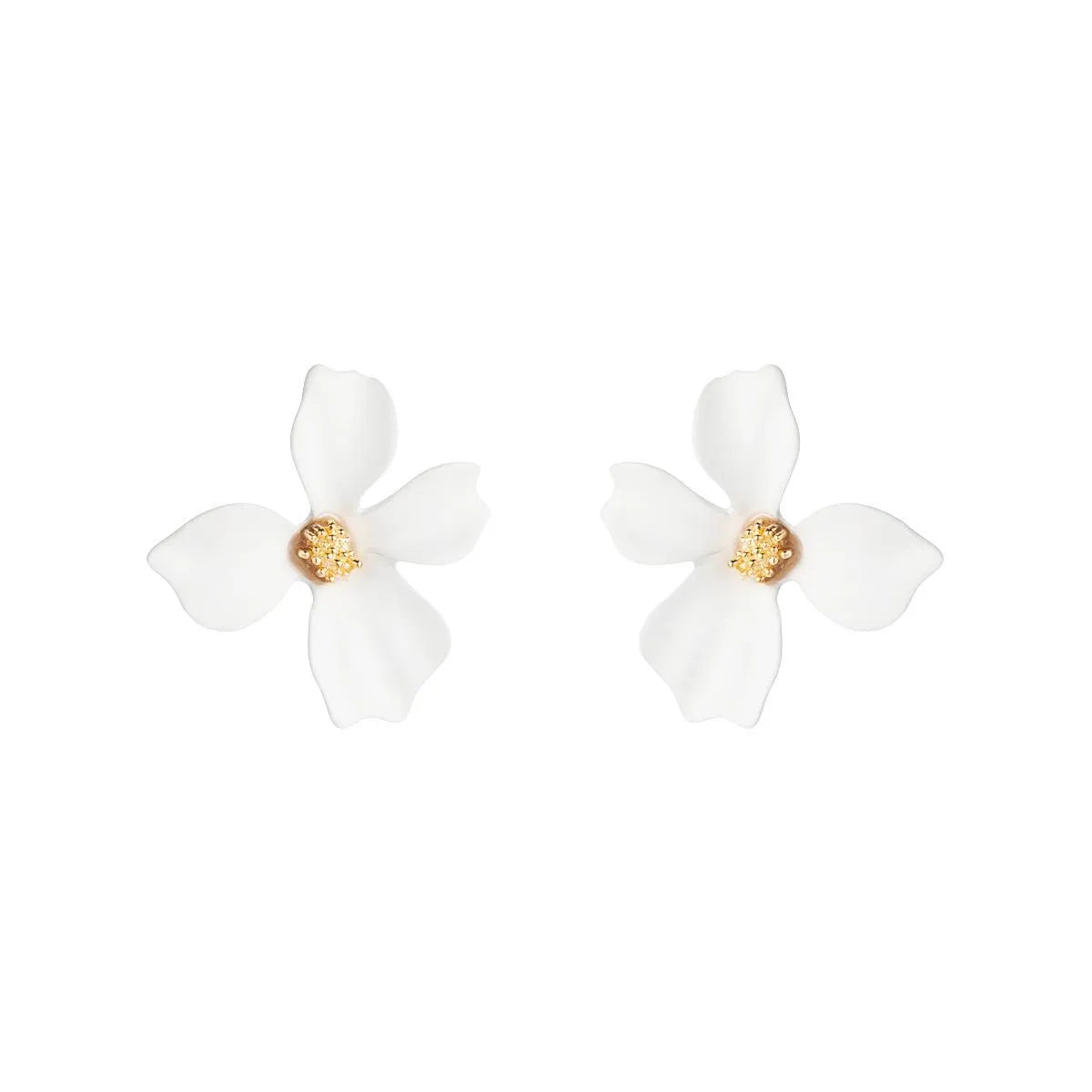 Sweet Flowers Stud Earrings Nhln143534