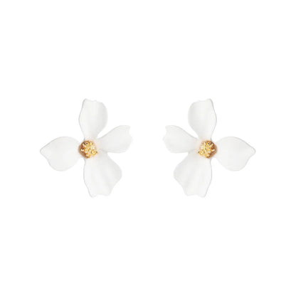 Sweet Flowers Stud Earrings Nhln143534