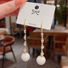 Sweet Geometric Flower Bow Knot Imitation Pearl Alloy Inlay Rhinestones Women'S Earrings 1 Pair