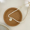 Sweet Geometric Mixed Materials Irregular Plating Artificial Pearls Necklace 1 Piece