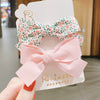 Sweet Handmade Fabric Bow Side Hair Clip Cute No Damage Hair Accessory For Girls And Children