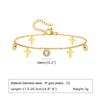 Sweet Heart Shape 201 Stainless Steel 18K Gold Plated Zircon Bracelets In Bulk