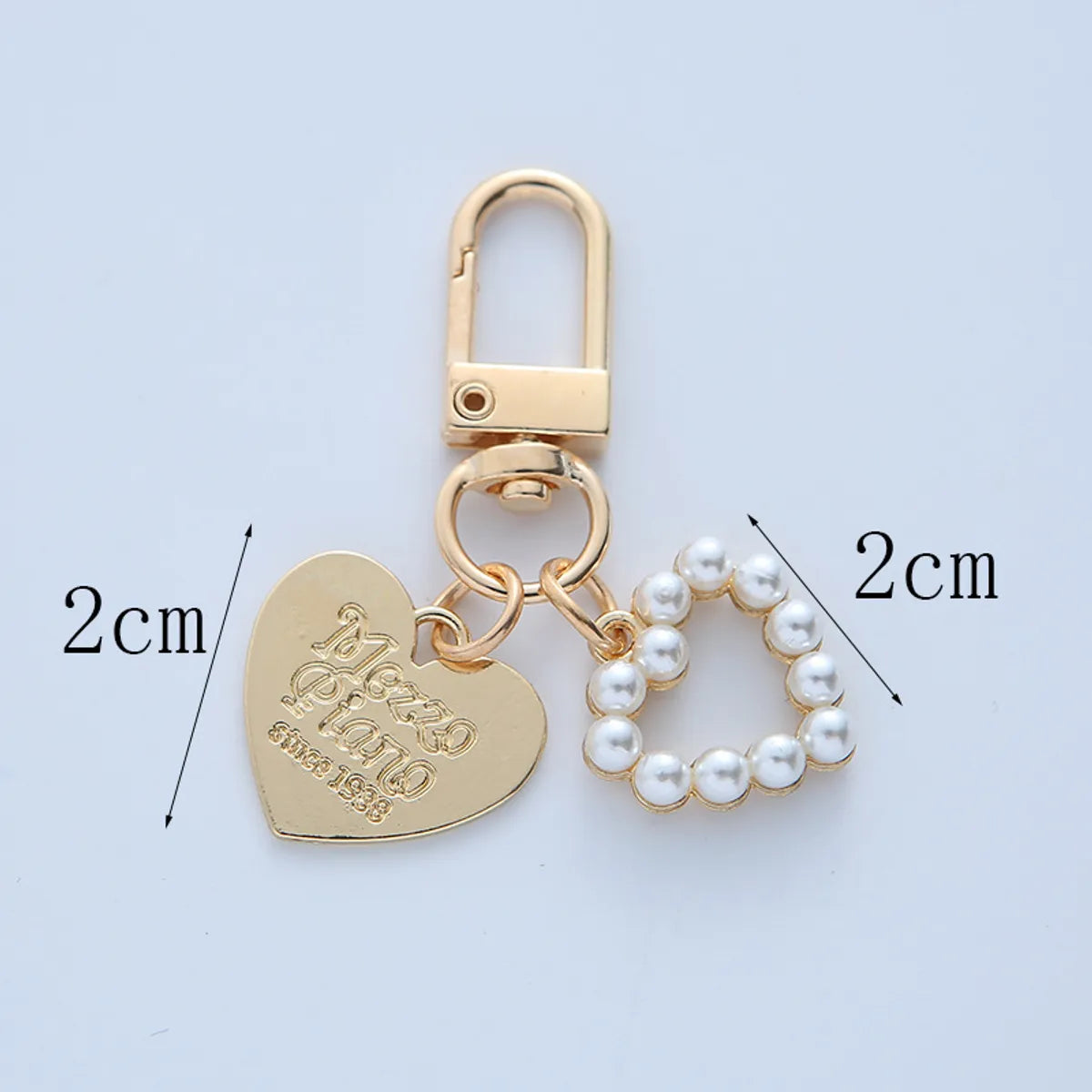 Sweet Heart Shape Alloy Unisex Keychain