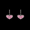 Sweet Heart Shape Dragonfly Butterfly Metal Stoving Varnish Hollow Out Women'S Drop Earrings 1 Pair