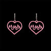 Sweet Heart Shape Dragonfly Butterfly Metal Stoving Varnish Hollow Out Women'S Drop Earrings 1 Pair