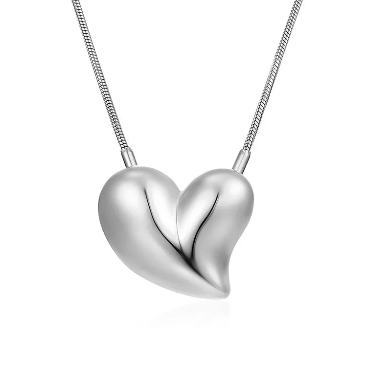 Wholesale Jewelry Sweet Heart Shape Stainless Steel 18K Gold Plated Pendant Necklace