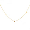 304 Stainless Steel 18K Gold Plated Sweet Plating Heart Shape Bracelets Necklace