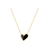 Wholesale Jewelry Sweet Heart Shape 304 Stainless Steel Acrylic 18K Gold Plated Plating Necklace
