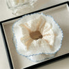 Sweet Lace Doublelayer Hair Band For Women High Elasticity Seiko Design Fabric Material