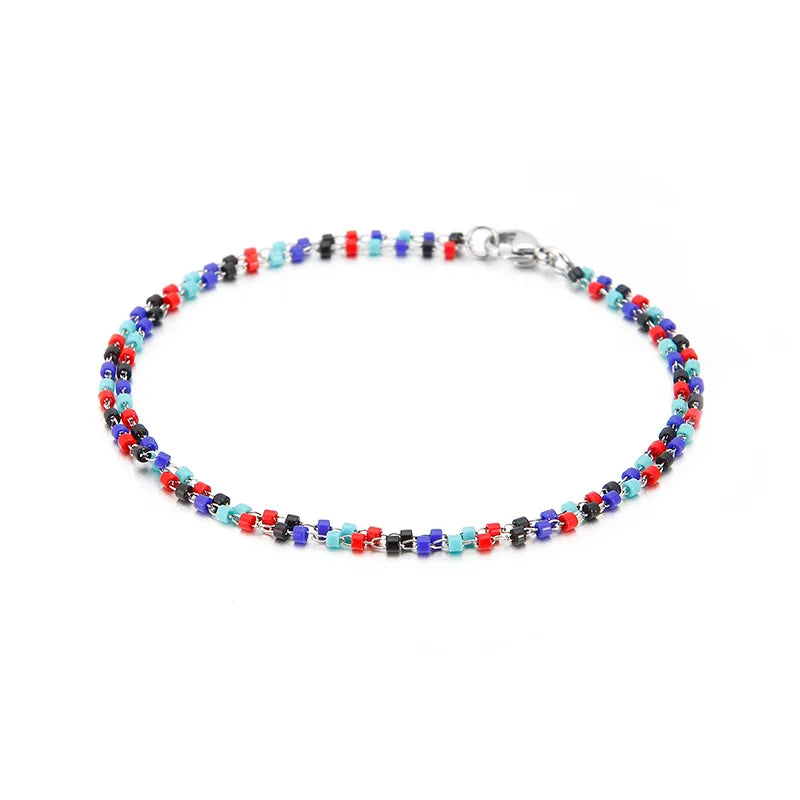 Sweet Multicolor Stainless Steel 18K Gold Plated Bracelets In Bulk