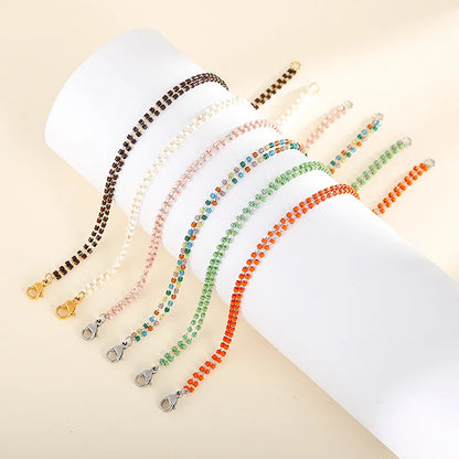 Sweet Multicolor Stainless Steel 18K Gold Plated Bracelets In Bulk