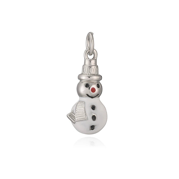 Sweet Ocean Animal Pendant With Whale Starfish Conch Shell And Snowflake Bell Motifs Copper With Zircon Inlay Festive Christmas Jewelry