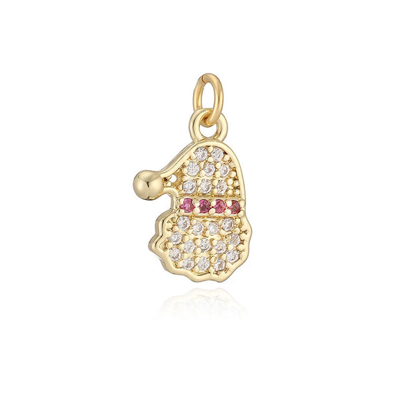 Sweet Ocean Animal Pendant With Whale Starfish Conch Shell And Snowflake Bell Motifs Copper With Zircon Inlay Festive Christmas Jewelry