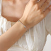 Sweet Personality All Match Heart Jewelry Set For Women Titanium Steel Gold Plated Electroplated