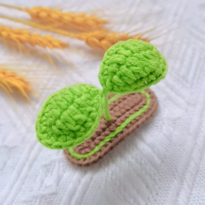 Sweet Plant Wool Handmade Hair Clip