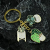 Sweet Plant Zinc Alloy Enamel Women'S Bag Pendant Keychain