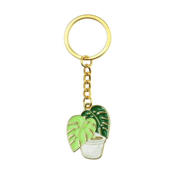 Sweet Plant Zinc Alloy Enamel Women'S Bag Pendant Keychain