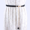 Sweet Plastic Alloy Waist Chain For Women With Rhinestone Decor