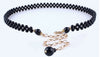 Sweet Plastic Alloy Waist Chain For Women With Rhinestone Decor